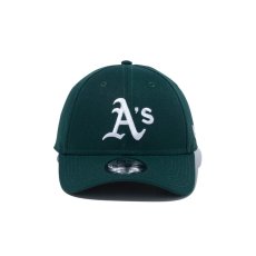 画像4: NEW ERA  9FORTY MLB オークランド・アスレチックス ウーブンパッチ ダークグリーン (4)