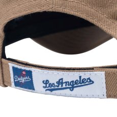 画像6: NEW ERA  9FORTY MLB ロサンゼルス・ドジャース ウーブンパッチ カーキ (6)