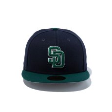 画像4: NEW ERA  59FIFTY Vintage Color サンディエゴ・パドレス ネイビー / ダークグリーン (4)