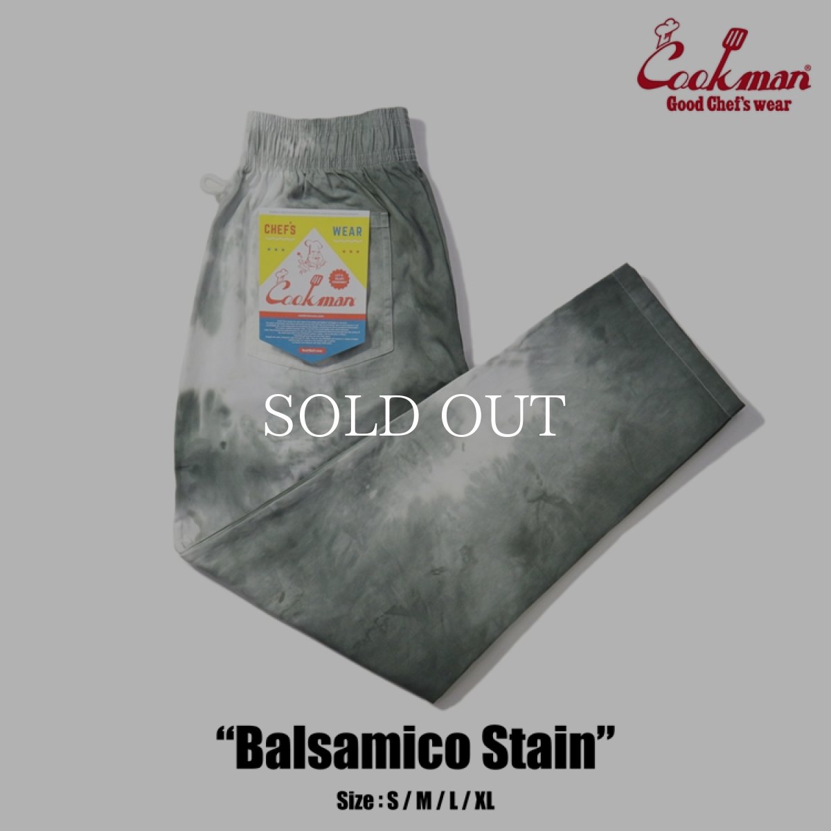 画像1: COOKMAN  Chef Pants Balsamico Stain (1)