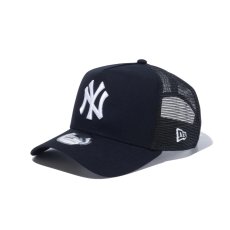 画像1: NEW ERA  9FORTY A-Frame トラッカー MLB Typewriter タイプライター ニューヨーク・ヤンキース ブラック (1)