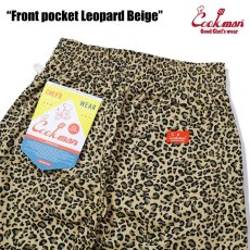 画像11: COOKMAN  Chef Pants Short Front pocket Leopard Beige (11)