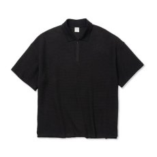 画像1: CALEE  DOUBLE FACE DROP SHOULDER ZIP POLO (1)