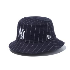 画像6: NEW ERA  バケット01 リバーシブル MLB Reversible Hat ニューヨーク・ヤンキース ネイビー/ネイビーストライプ (6)