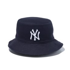 画像3: NEW ERA  バケット01 リバーシブル MLB Reversible Hat ニューヨーク・ヤンキース ネイビー/ネイビーストライプ (3)