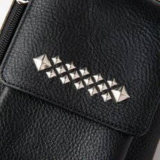 画像3: CALEE  STUDS LEATHER SHOULDER POUCH ＜TYPE B＞ (3)