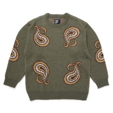 画像1: CHALLENGER  BIG PAISLEY C/N SWEATER  (1)