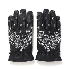 画像1: CHALLENGER  BANDANA LEATHER GLOVE (1)