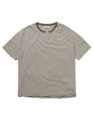 画像2: nonnative  CLERK S/S T-NECK TEE C/L PIQUE BORDER (2)