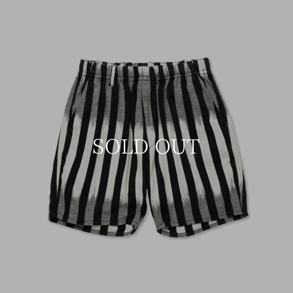 画像1: CALEE  KASURI STRIPE JACQUARD EASY SHORTS (1)