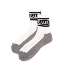 画像1: CALEE  JACQUARD PILE LINE SOCKS (1)