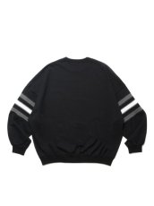 画像2: COOTIE   Heavy Oz Jersey Jacquard Sleeve Crew (2)