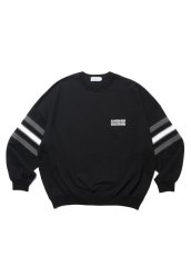 画像1: COOTIE   Heavy Oz Jersey Jacquard Sleeve Crew (1)