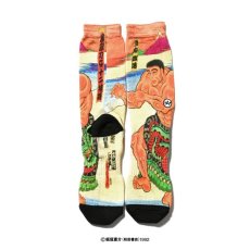 画像1: LFYT  A-KILLER × THREE TIDES TATTOO x 刃牙 SOCKS 当麻蹴速 (1)