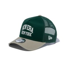 画像1: NEW ERA  9FORTY A-Frame トラッカー Classic College ダークグリーン/ペブル (1)