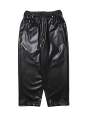 画像1: COOTIE   Faux Leather 5 Pocket Wide Easy Pants (1)