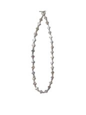 画像1: COOTIE   Distortion Cross Pearl Necklace (Type-1) (1)