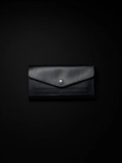 画像1: ANTIDOTE BUYERS CLUB   Trucker Long Wallet (Black Smooth Leather) (1)