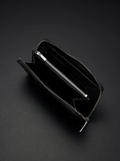 画像2: ANTIDOTE BUYERS CLUB   Round Zip Long Wallet (Black Smooth Leather) (2)