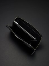 画像2: ANTIDOTE BUYERS CLUB   Round Zip Long Wallet (Black Grain Leather) (2)