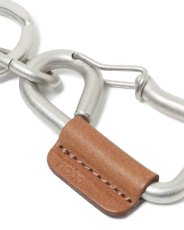 画像6: hobo  CARABINER KEY RING S with COW LEATHER (6)