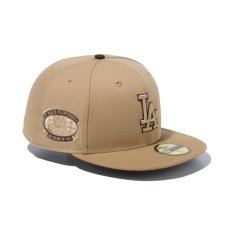 画像1: NEW ERA  59FIFTY Iced Latte ロサンゼルス・ドジャース キャメル カーキバイザー (1)