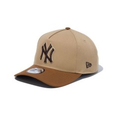 画像6: NEW ERA  9FORTY A-Frame Iced Latte ニューヨーク・ヤンキース キャメル トーステッドピーナッツバイザー (6)