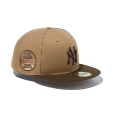 画像1: NEW ERA  59FIFTY Iced Latte ニューヨーク・ヤンキース カーキ ウォルナットバイザー (1)