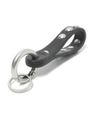 画像4: hobo  STUDDED KEY RING with COW LEATHER (4)