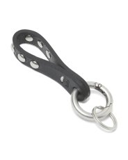 画像2: hobo  STUDDED KEY RING with COW LEATHER (2)