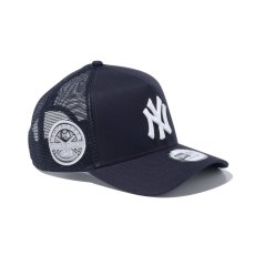 画像1: NEW ERA  9FORTY A-Frame トラッカー MLB Side Patch ニューヨーク・ヤンキース ネイビー (1)