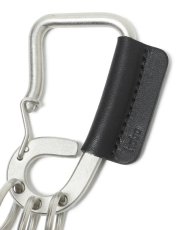 画像2: hobo  CARABINER KEY RING L with COW LEATHER (2)