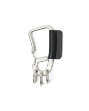 画像1: hobo  CARABINER KEY RING L with COW LEATHER (1)