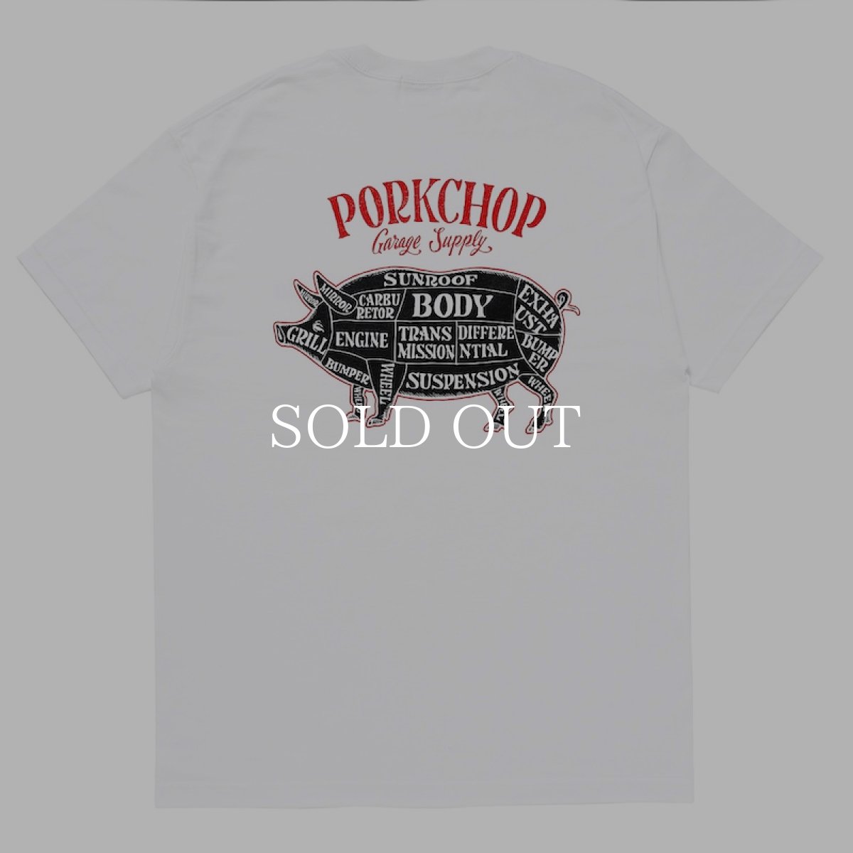 画像1: PORKCHOP GARAGE SUPPLY  PORK BACK TEE (1)