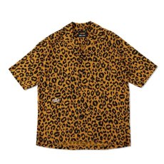 画像1: MINEDENIM  WDS X MINEDENIM LIPS LEOPARD PRINT OPEN COLLAR SH (1)