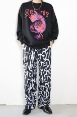 画像5: KIDILL  PUNK TEXT LOOSE FIT PANTS (5)