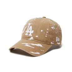 画像1: NEW ERA  9TWENTY Dripping ロサンゼルス・ドジャース カーキ (1)