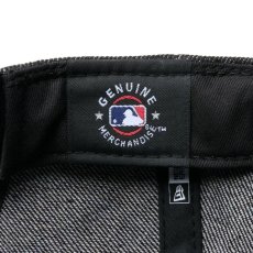 画像7: NEW ERA  9FORTY A-Frame MLB Denim 2-Tone ロサンゼルス・ドジャース ブラックデニム ブラックスウェードバイザー (7)