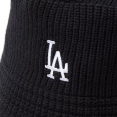 画像4: NEW ERA  ニットバケット Knit Bucket ロサンゼルス・ドジャース ブラック (4)