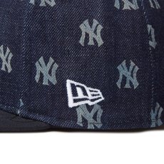 画像7: NEW ERA  59FIFTY Denim Monogram ニューヨーク・ヤンキース インディゴデニム (7)