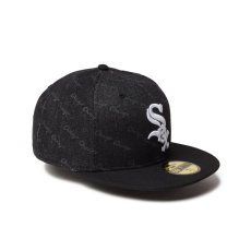 画像3: NEW ERA  59FIFTY Denim Monogram シカゴ・ホワイトソックス ブラックデニム ブラックバイザー (3)