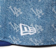 画像7: NEW ERA  59FIFTY Denim Monogram ロサンゼルス・ドジャース ウォッシュドデニム ダークロイヤルバイザー (7)