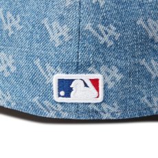 画像8: NEW ERA  59FIFTY Denim Monogram ロサンゼルス・ドジャース ウォッシュドデニム ダークロイヤルバイザー (8)