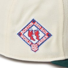 画像2: NEW ERA  59FIFTY MLB Wool Visor ボストン・レッドソックス クローム ダークグリーンバイザー (2)