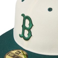 画像7: NEW ERA  59FIFTY MLB Wool Visor ボストン・レッドソックス クローム ダークグリーンバイザー (7)