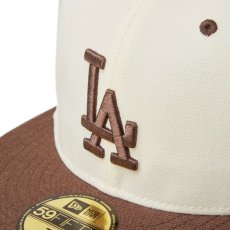 画像6: NEW ERA  59FIFTY MLB Wool Visor ロサンゼルス・ドジャース クローム ブラウンバイザー (6)