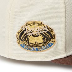 画像2: NEW ERA  59FIFTY MLB Wool Visor ロサンゼルス・ドジャース クローム ブラウンバイザー (2)