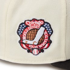 画像2: NEW ERA  59FIFTY MLB Wool Visor シカゴ・ホワイトソックス クローム ブラックバイザー (2)