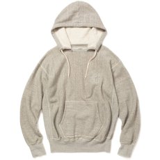 画像2: CALEE  Tompkin's loop type 40's crew neck sweat attached hoodie (2)