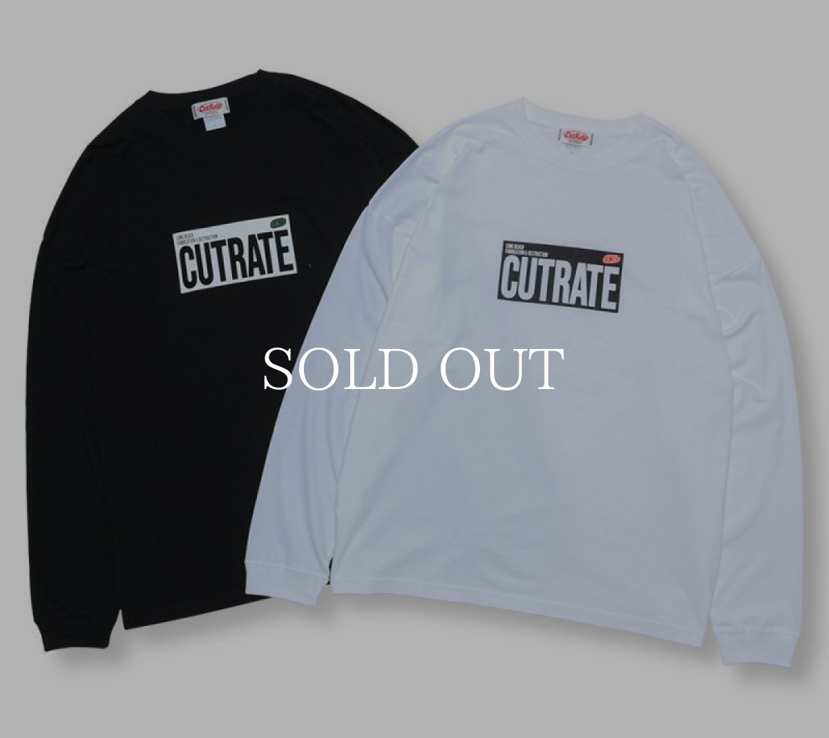 画像1: CUTRATE  CUTRATE BOX LOGO L/S TEE (1)